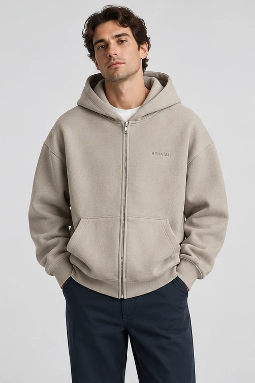 Quarry Zip Hoodie styled