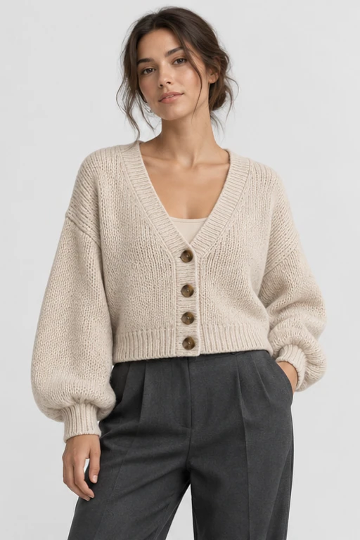 Cloud Knit Cardigan styled